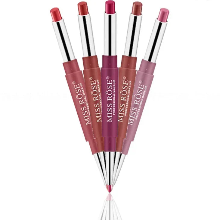 Miss Rose High Pigment  2-in-1 Lip Liner Lipstick - Multi Shades - Buy Online in Pakistan at Cosmia.pk