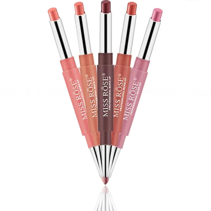 Miss Rose High Pigment 2 In 1 Lip Liner Lipstick - Nudes Shades - Buy Online in Pakistan at Cosmia.pk