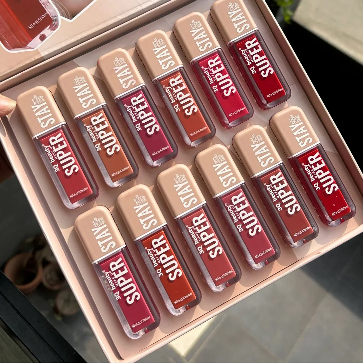 3Q Super Stay Matte Lipgloss Waterproof - 12 Pcs Set - Buy Online in Pakistan at Cosmia.pk