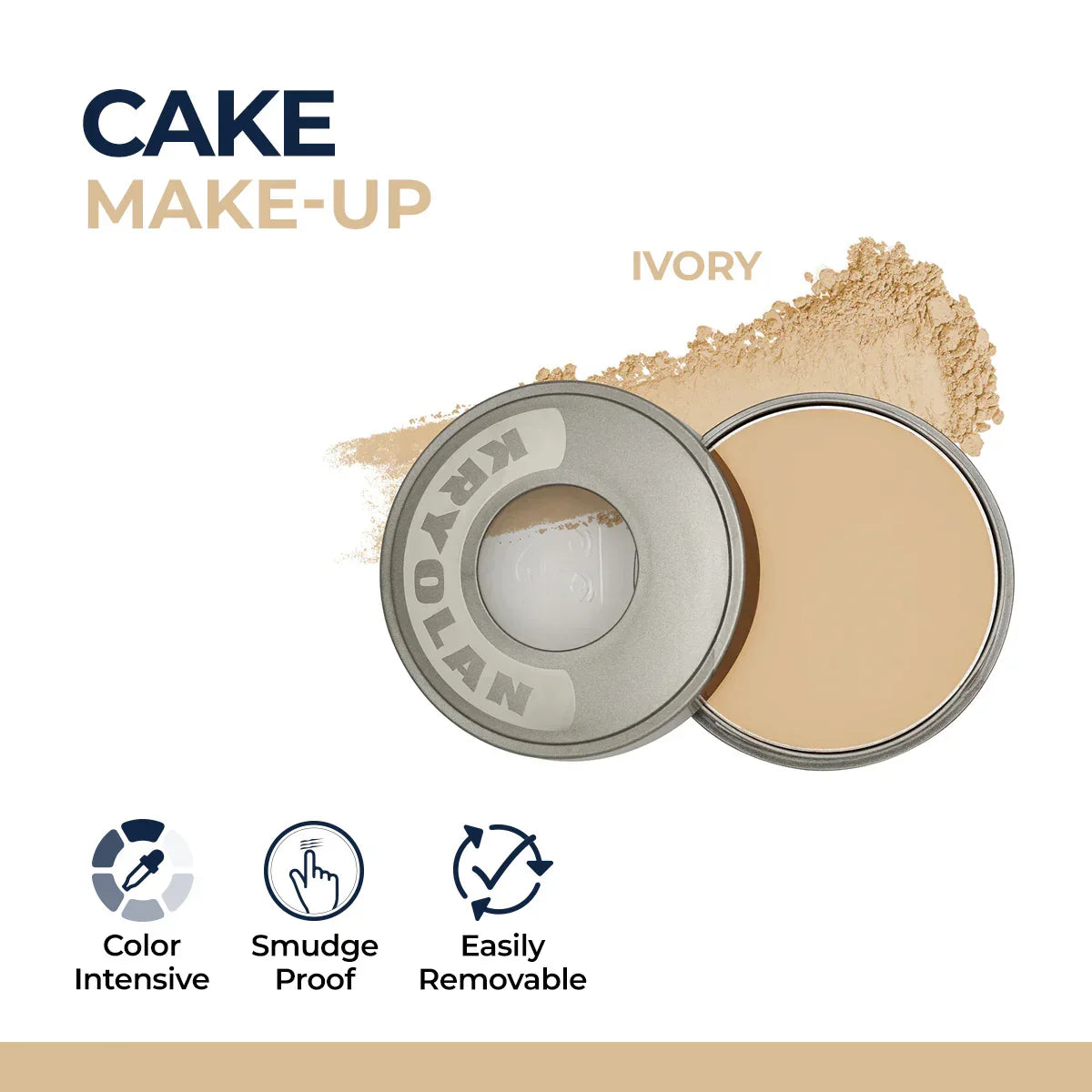 Kryolan Cake Makeup Wet and Dry Foundation and Face Powder - Buy Online in Pakistan at Cosmia.pk