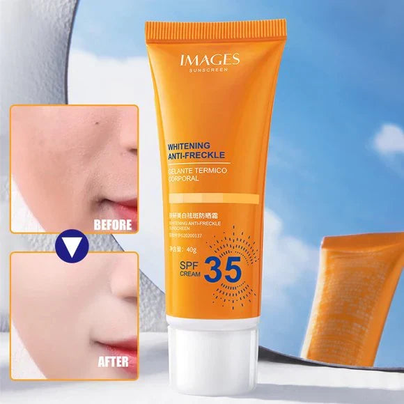 Images Anti-Freckle Whitening SPF35 Sunscreen Cream - 40g - Buy Online in Pakistan at Cosmia.pk