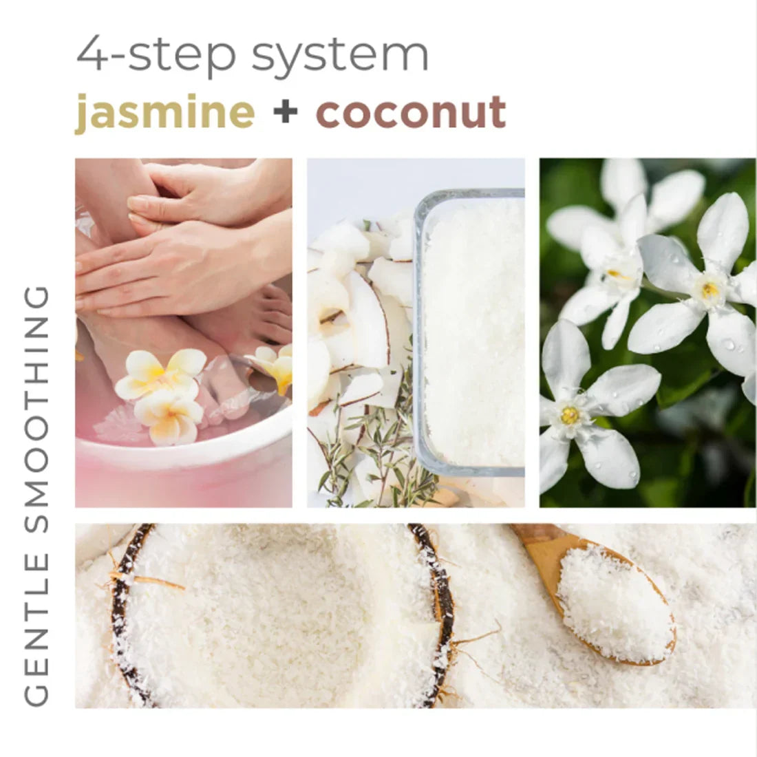 Be Care Love Jasmine and Coconut Smoothing Spa 4 Pcs Set - Buy Online in Pakistan at Cosmia.pk