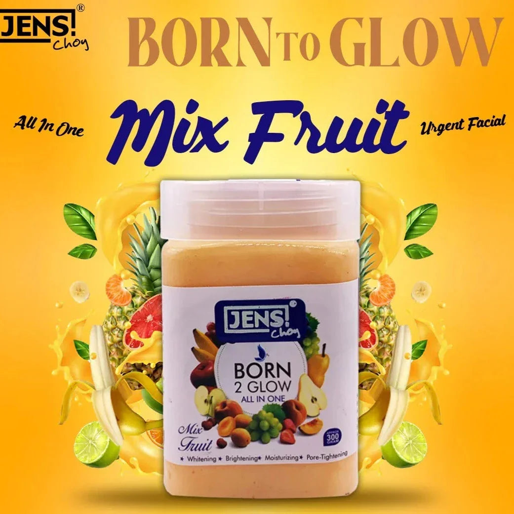 Jens Choy Born To Glow All in One With Mix Fruit Facial Jar - Buy Online in Pakistan at Cosmia.pk