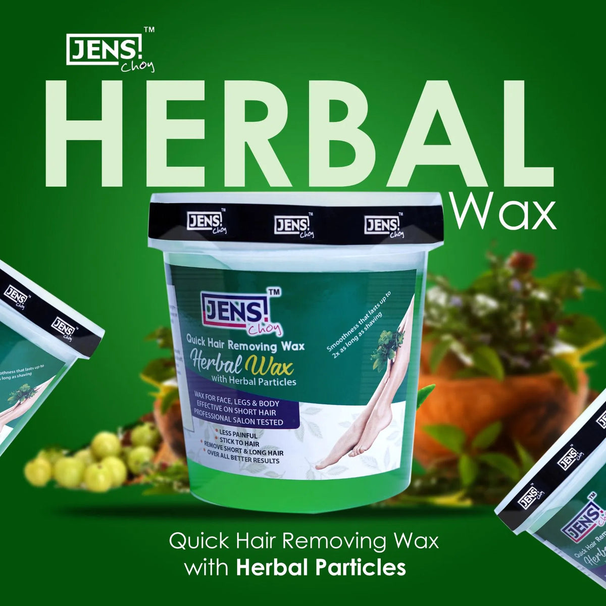 Jens Choy hair removing wax flavor herbal -  1000gm - Buy Online in Pakistan at Cosmia.pk