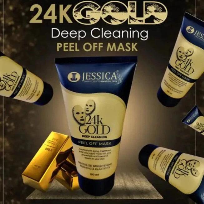 Jessica 24K Gold Peel Off Mask 150ml - Buy Online in Pakistan at Cosmia.pk