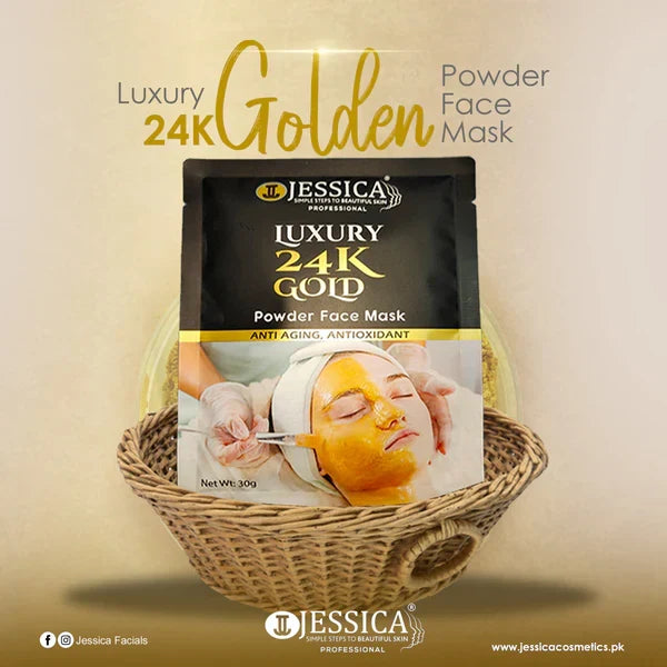Jessica Luxury 24K Gold Powder Face Mask - Buy Online in Pakistan at Cosmia.pk