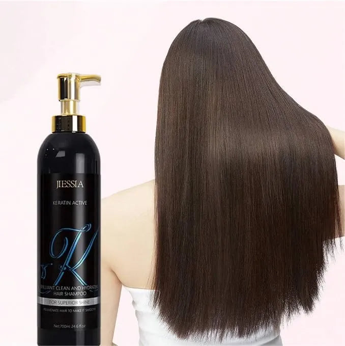 Jiessia Keratin Active Hair Hydrating Shampoo - 700ml - Buy Online in Pakistan at Cosmia.pk
