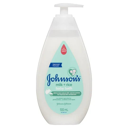 Johnsons Baby Milk Rice Hair & Body Bath - 500ml - Buy Online in Pakistan at Cosmia.pk