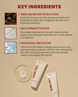 K-Secret Seoul 1988 Snail Mucin 93% + Rice Cream  - 100ml - Made in Korea - Buy Online in Pakistan at Cosmia.pk