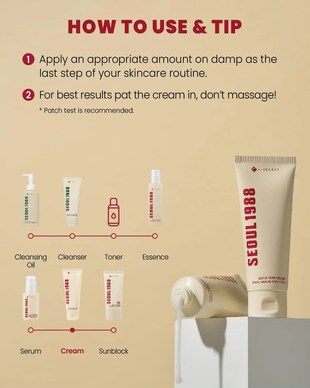 K-Secret Seoul 1988 Snail Mucin 93% + Rice Cream  - 100ml - Made in Korea - Buy Online in Pakistan at Cosmia.pk