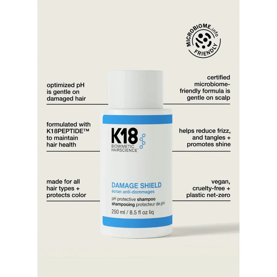 K18 Damage Shield PH Protective Shampoo 250ml - Buy Online in Pakistan at Cosmia.pk