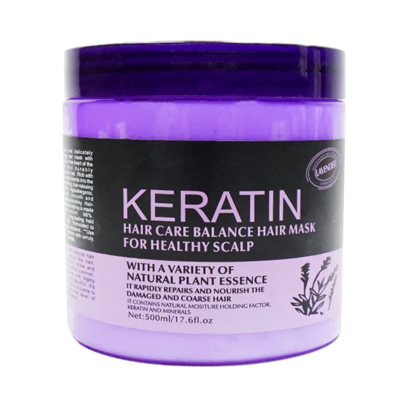 Keratin Lavender Balance Hair Mask & Treatment For Healthy Scalp 500ML - Buy Online in Pakistan at Cosmia.pk