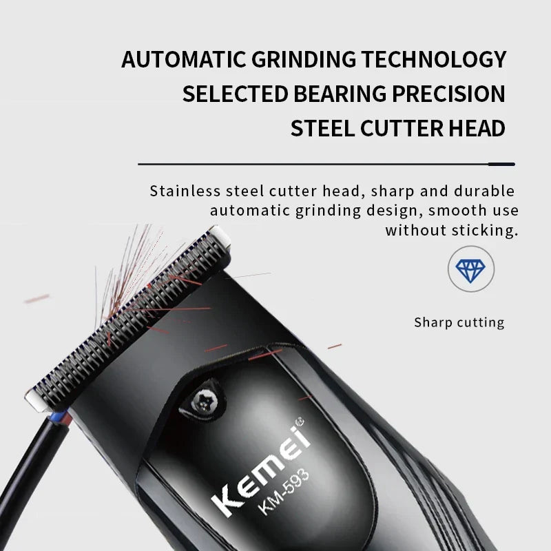 KM-593 Trimmer WIth Digital Display Display & Lithium Batteries - Buy Online in Pakistan at Cosmia.pk