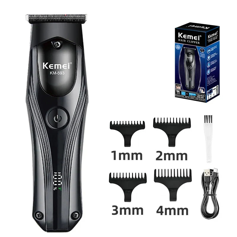 KM-593 Trimmer WIth Digital Display Display & Lithium Batteries - Buy Online in Pakistan at Cosmia.pk