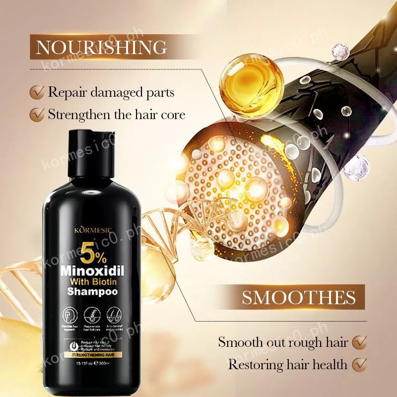 KORMESIC Minoxidil with Biotin Hair Grower Shampoo - 300ml - Buy Online in Pakistan at Cosmia.pk
