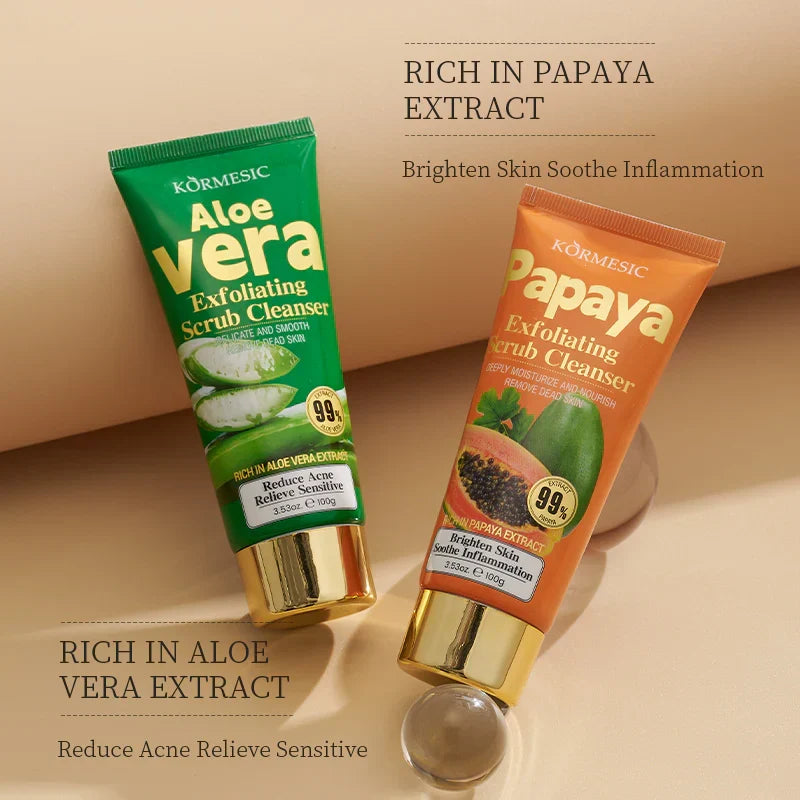 KORMESIC Aloe Vera Exfoliating Scrub Cleanser 100g - Buy Online in Pakistan at Cosmia.pk