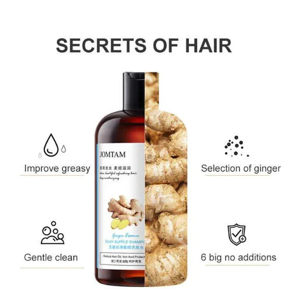 JOMTAM Ginger Herbal Shampoo Anti-Hair Loss Itching Dandruff Control - 400ml - Buy Online in Pakistan at Cosmia.pk