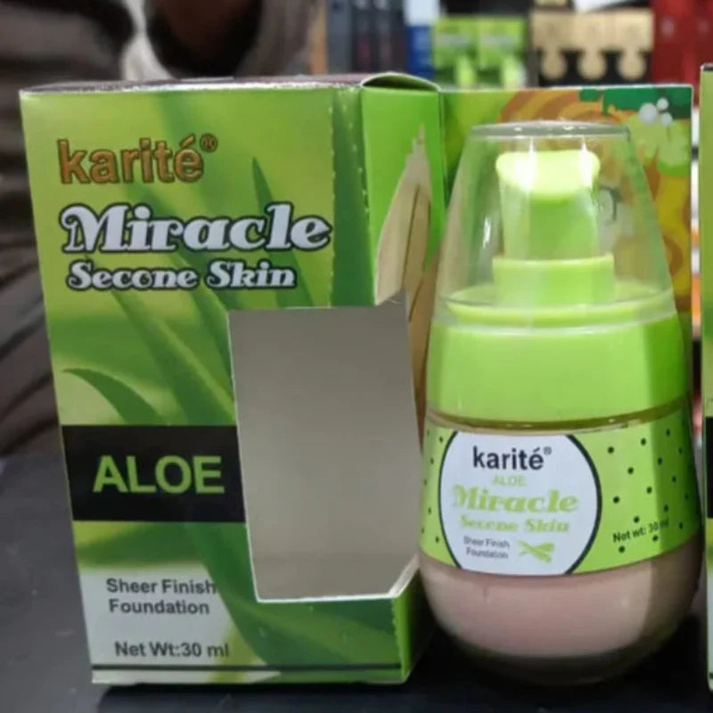 Karite Miracle Secone Skin Aloe Vera Foundation 30ml - Buy Online in Pakistan at Cosmia.pk