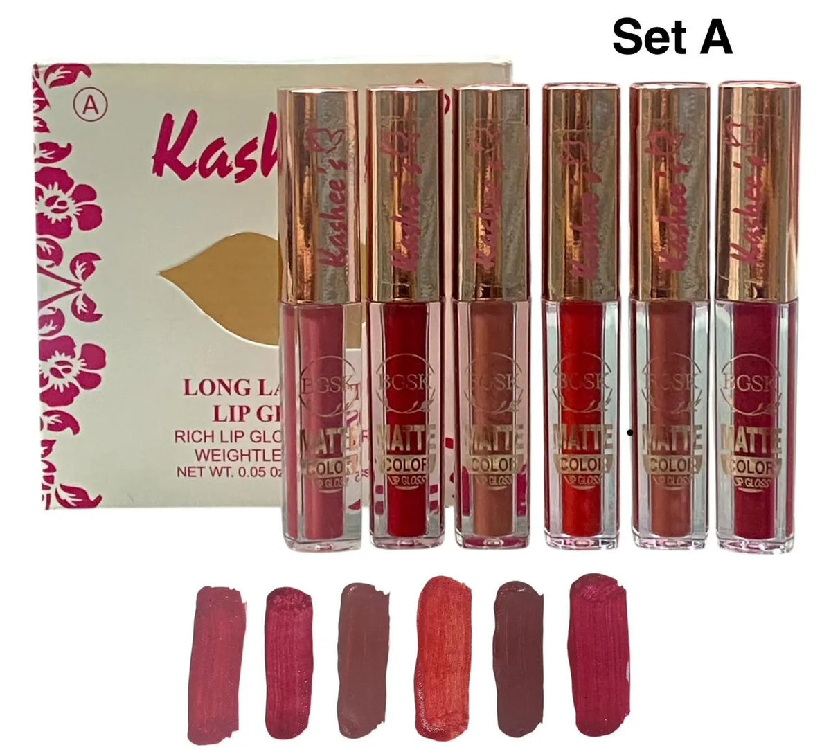 Kashee's 6 Pcs Matte Lipgloss Set - Buy Online in Pakistan at Cosmia.pk