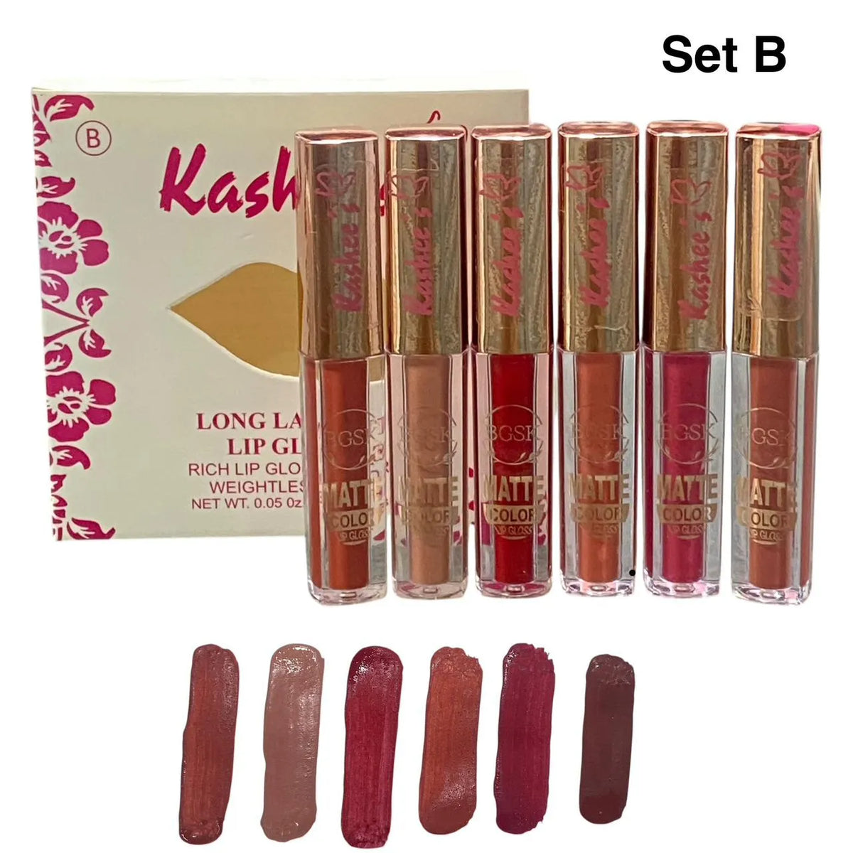 Kashee's 6 Pcs Matte Lipgloss Set - Buy Online in Pakistan at Cosmia.pk