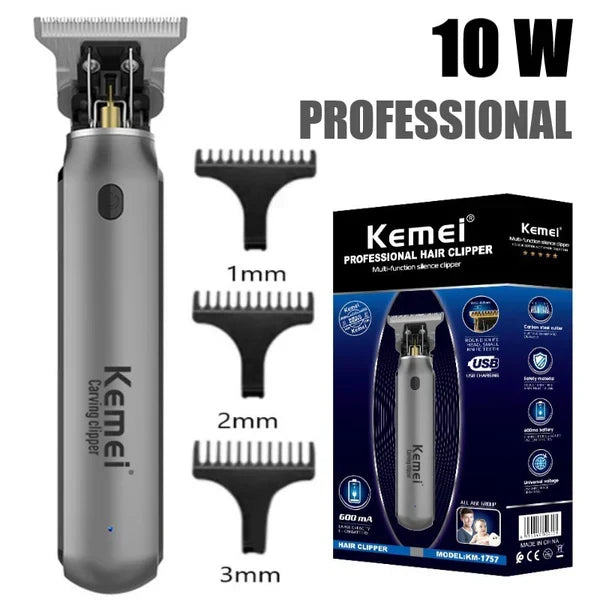 Kemei KM-1757 Hair Trimmer Rechargeable Hair Clipper Hair Cut Machine - Buy Online in Pakistan at Cosmia.pk