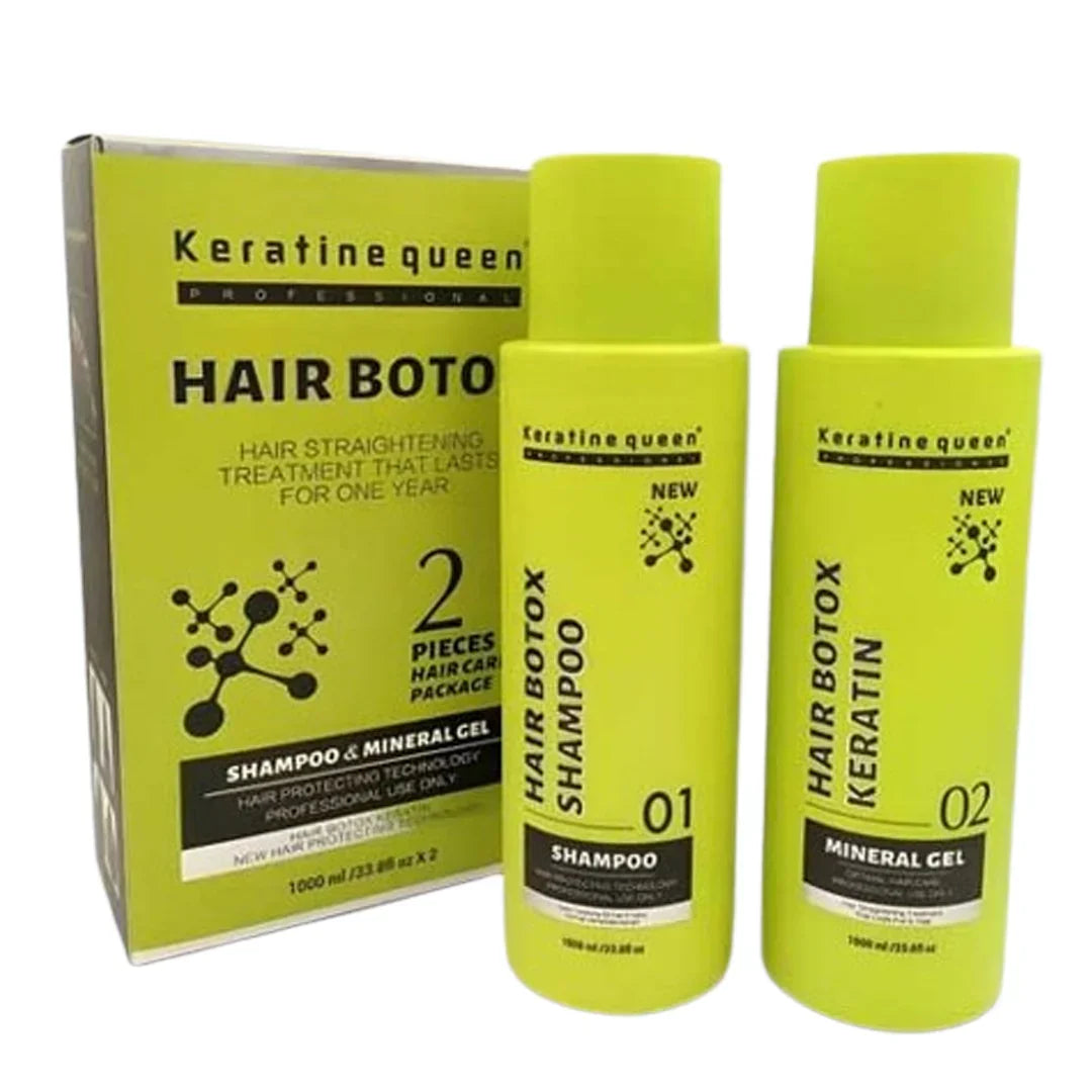 Keratine Queen Hair Botox Shampoo& Keratin Kit 1000ml Each - Buy Online in Pakistan at Cosmia.pk