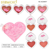 Kevin & coco 4-COLOR Heart Shape Box Airy Mousse Blush - Buy Online in Pakistan at Cosmia.pk