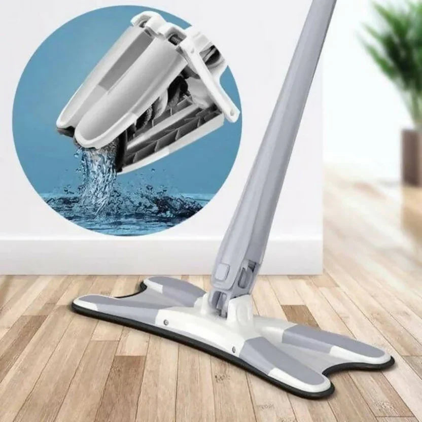 X-Type Microfiber Flat Mop with Twist Mechanism - Buy Online in Pakistan at Cosmia.pk