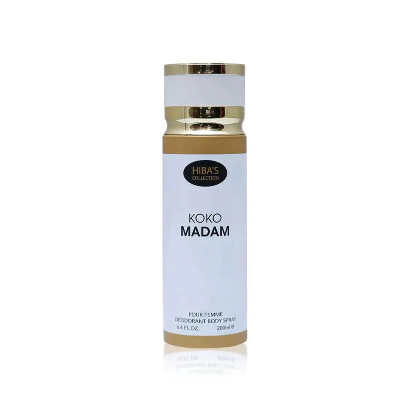 Hiba's Collection Deodorant Koko Madam 200ml - Buy Online in Pakistan at Cosmia.pk