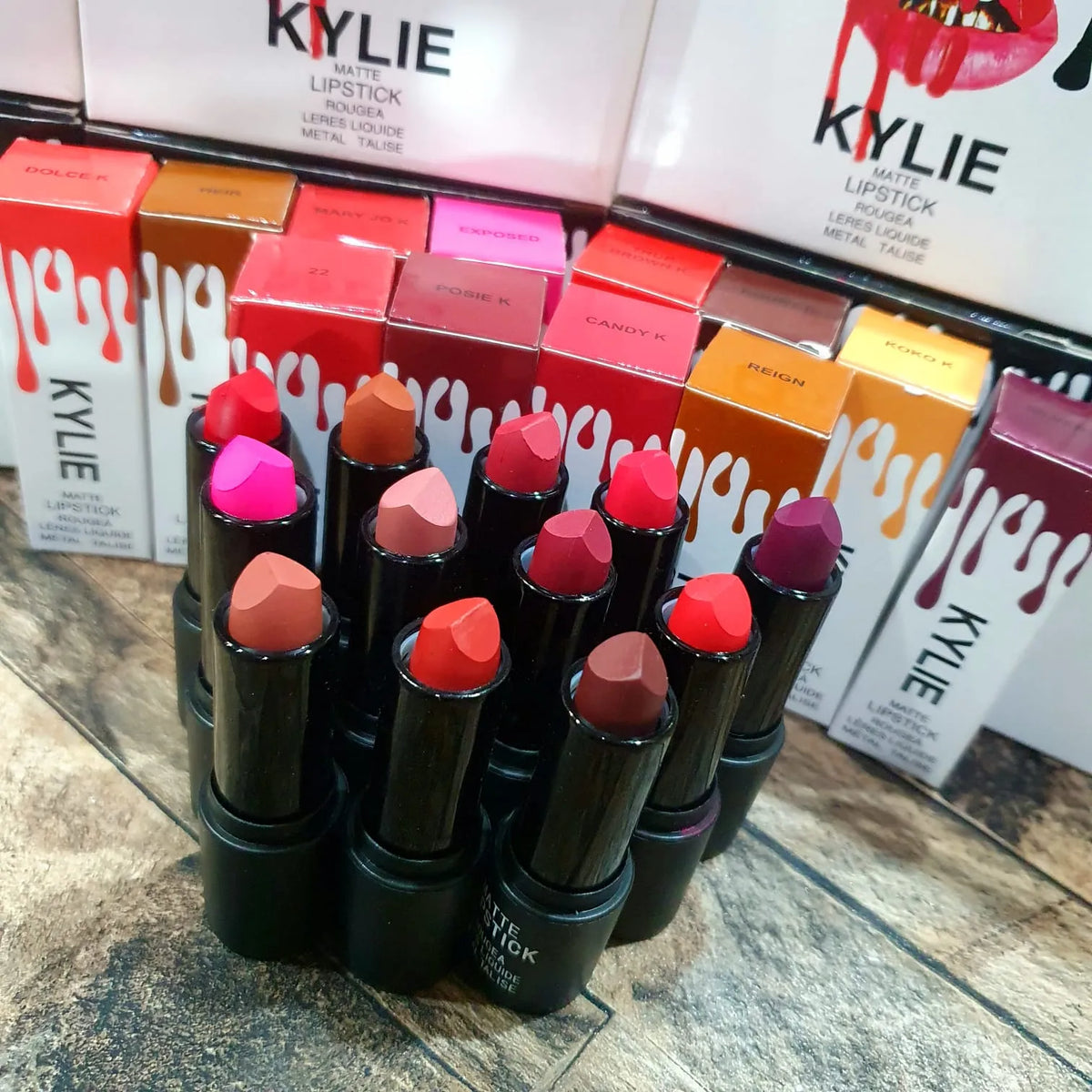 Kylie Matte Lipsticks - 12 Pcs - Buy Online in Pakistan at Cosmia.pk