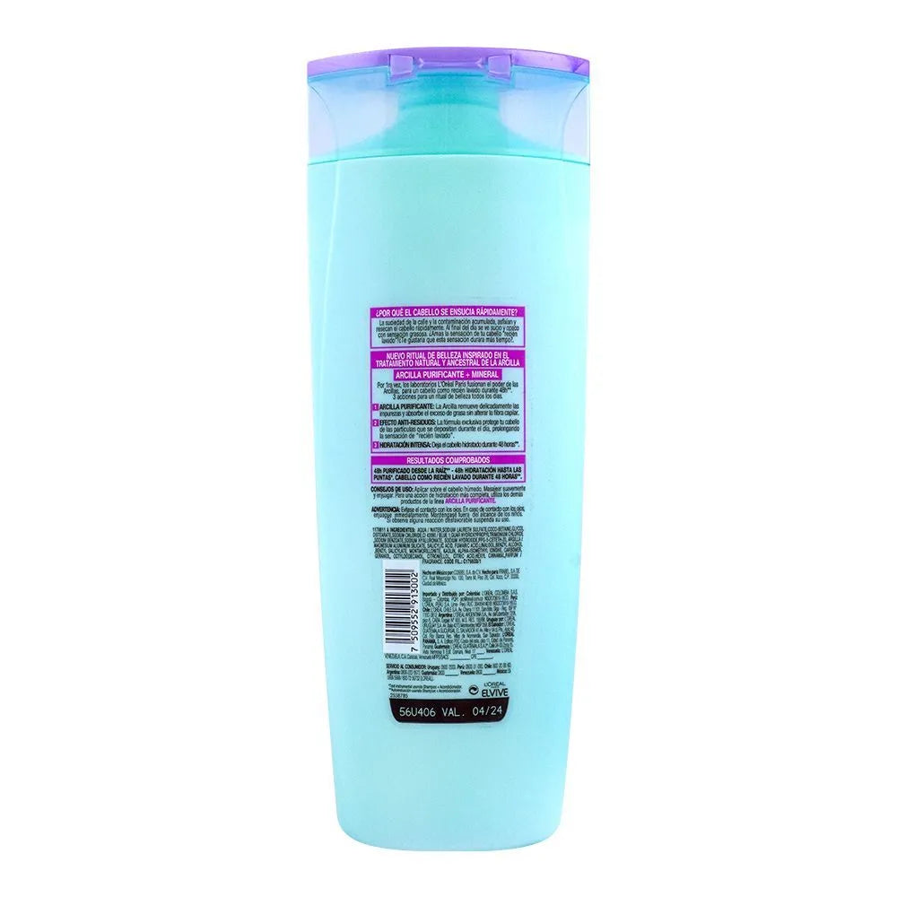 L'Oreal Paris Elvive Purifying Clay + Mineral Shampoo - 400ml - Buy Online in Pakistan at Cosmia.pk
