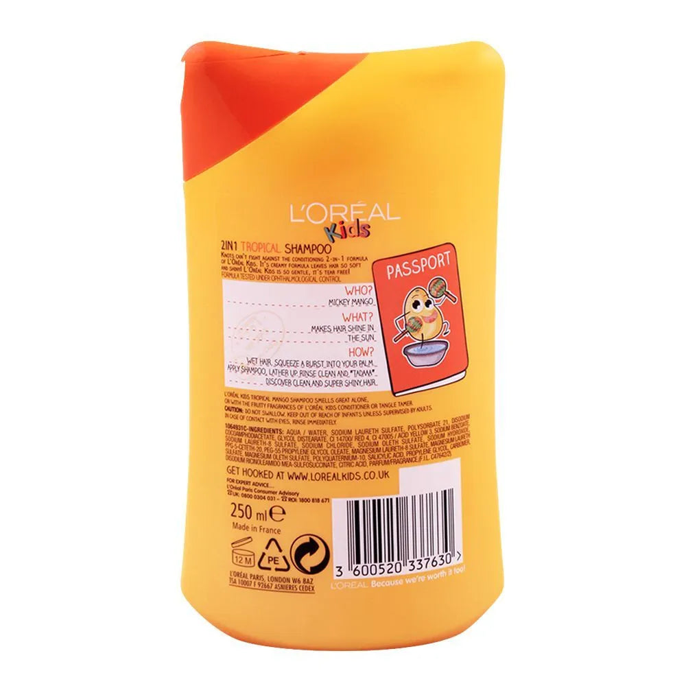 L'Oreal Paris Kids Tropical Mango Shampoo - 250ml - Buy Online in Pakistan at Cosmia.pk