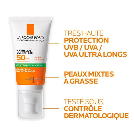 La Roche Posay ANTHELIOS Oil-Control Gel-Cream SPF 50+ 50ml - Buy Online in Pakistan at Cosmia.pk