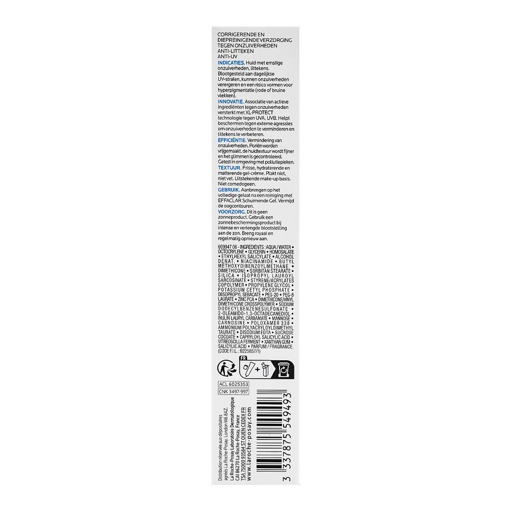 La Roche-Posay Effaclar Duo[+] SPF-30 Anti-Imperfections Cream, For Oily Acne-Prone Skin - 40ml - Buy Online in Pakistan at Cosmia.pk