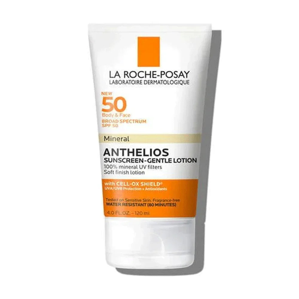 La Roche-Posay Mineral Anthelios Sunscreen Gentle Lotion For Body & Face, SPF-50, Water Resistant, 120ml - Buy Online in Pakistan at Cosmia.pk