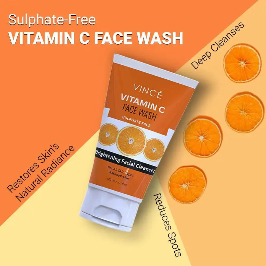 Vince Vitamin C Face Wash - 120ml - Buy Online in Pakistan at Cosmia.pk