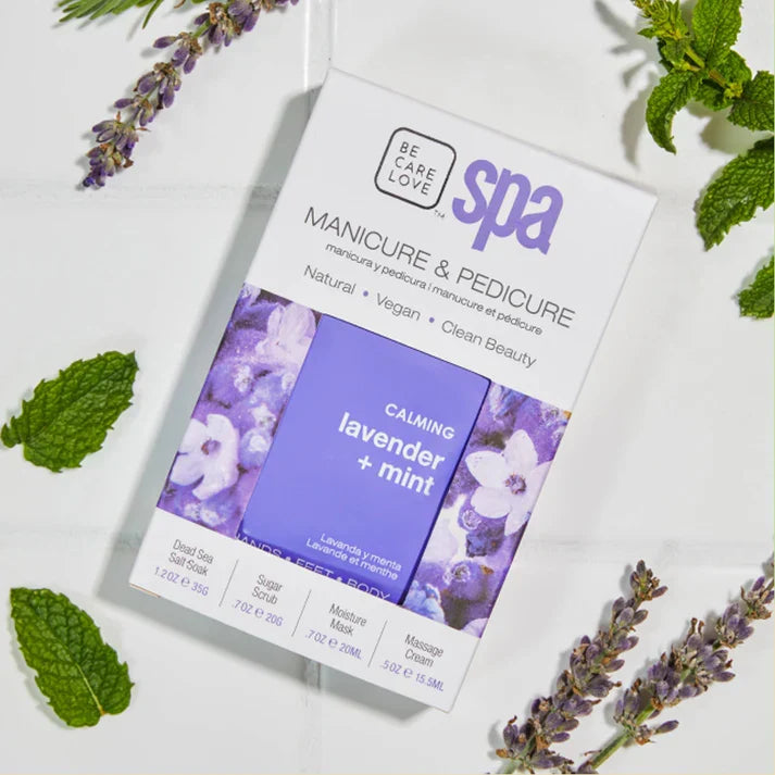 Be Care Love Lavender and Mint Calming Spa 4 Pcs Set - Buy Online in Pakistan at Cosmia.pk