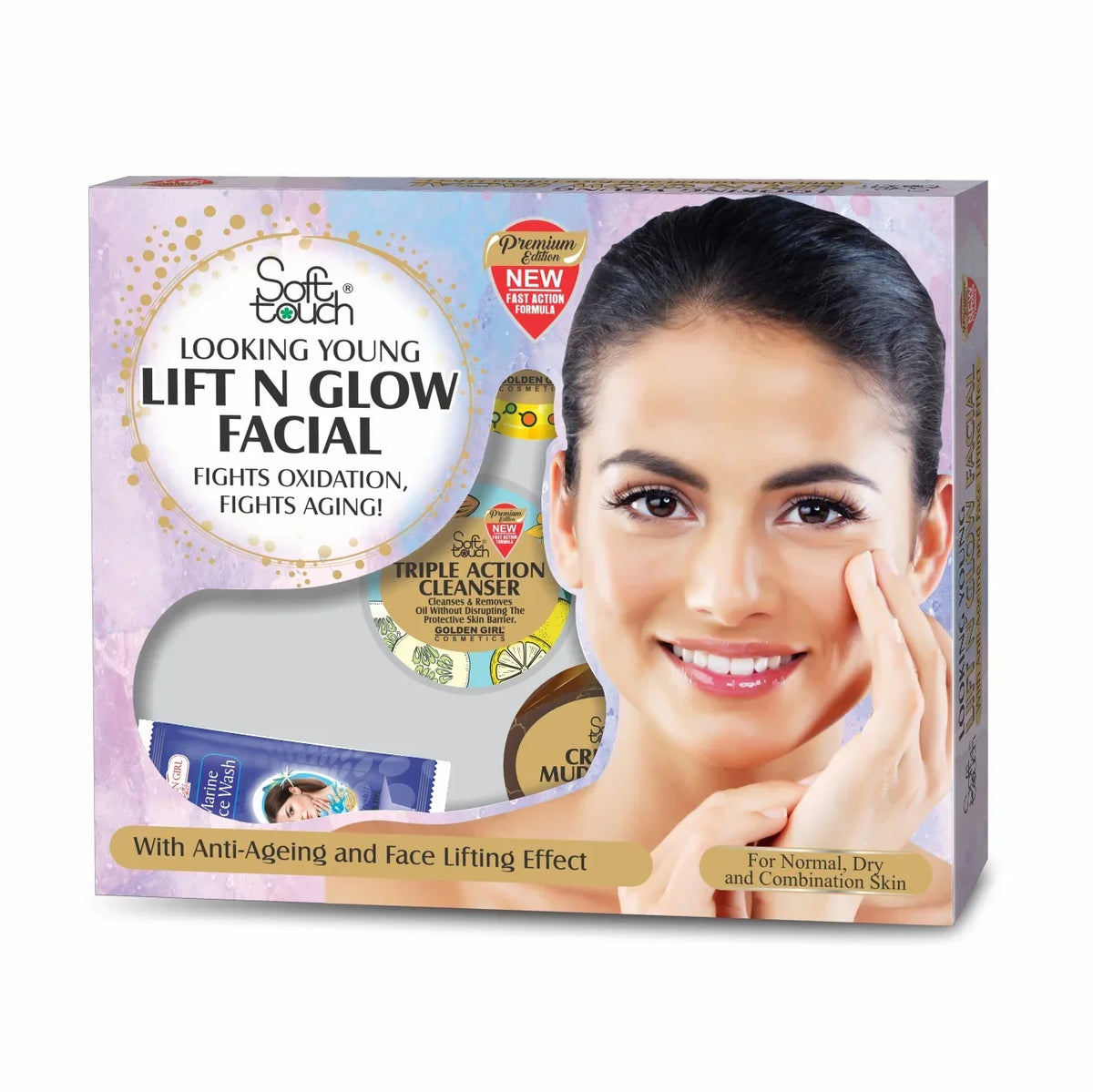 Soft Touch Lift n Glow Facial Set 9 items - Buy Online in Pakistan at Cosmia.pk