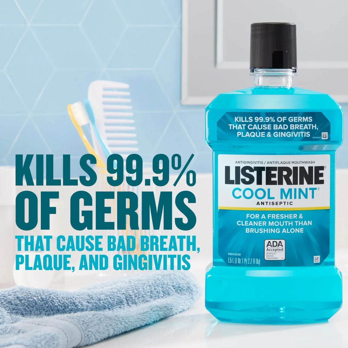 Listerine Cool Mint Mouthwash - 250ml - Buy Online in Pakistan at Cosmia.pk