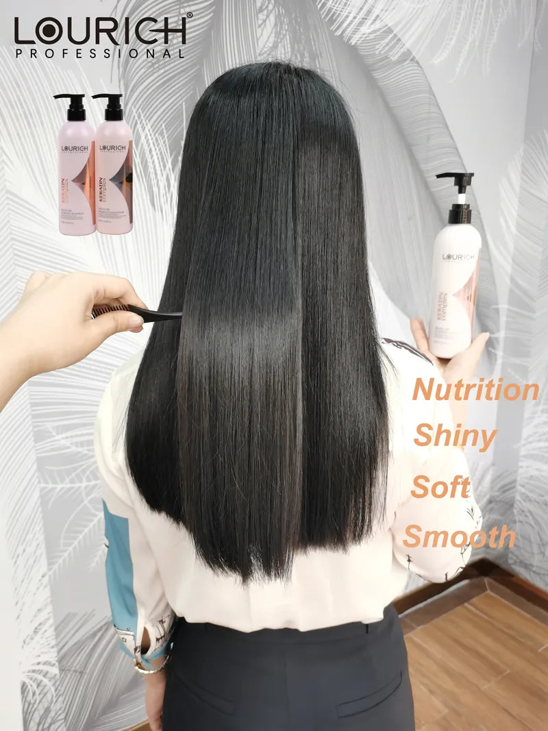 Lourich Professional Keratin Complex Straightening Shampoo 500ml - Buy Online in Pakistan at Cosmia.pk