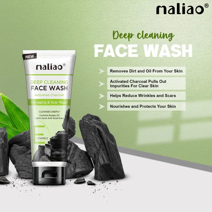 Maliao Charcoal Face Wash with Activated Charcoal - 130g - Buy Online in Pakistan at Cosmia.pk