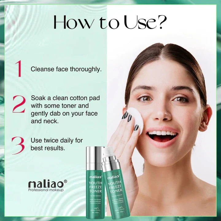 Maliao Youth Freeze Toner with Tea Tree Green - 100ml - Buy Online in Pakistan at Cosmia.pk