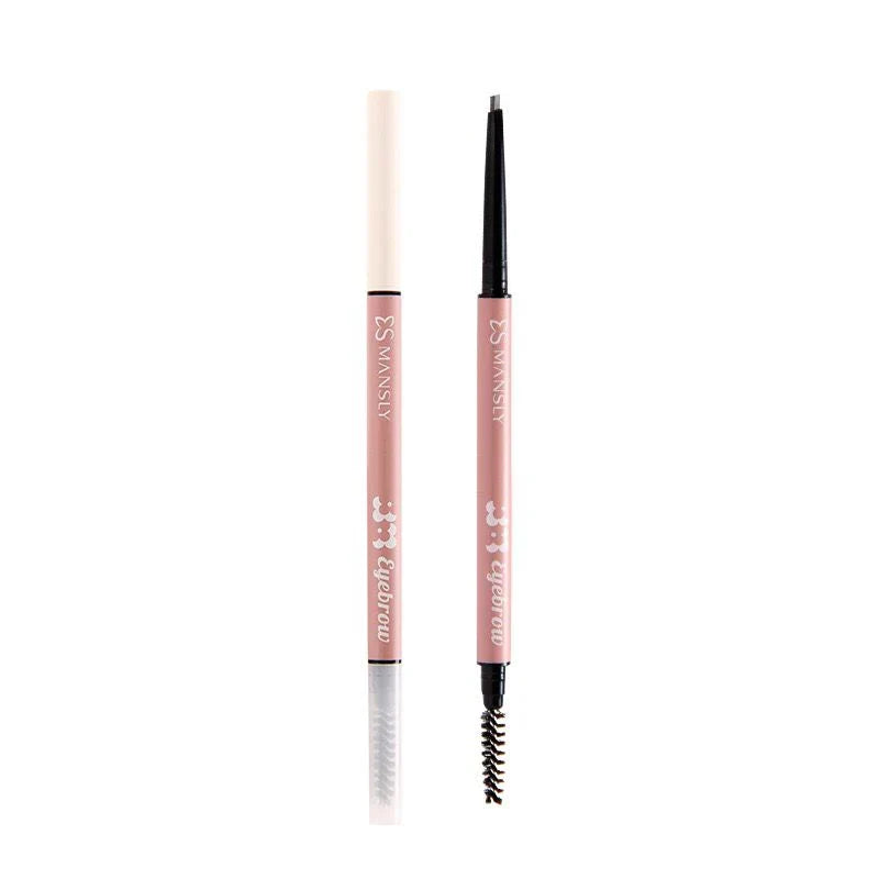MANSLY 2 In 1 Eyebrow Pencil Natural Waterproof Smooth For Outlining - Buy Online in Pakistan at Cosmia.pk