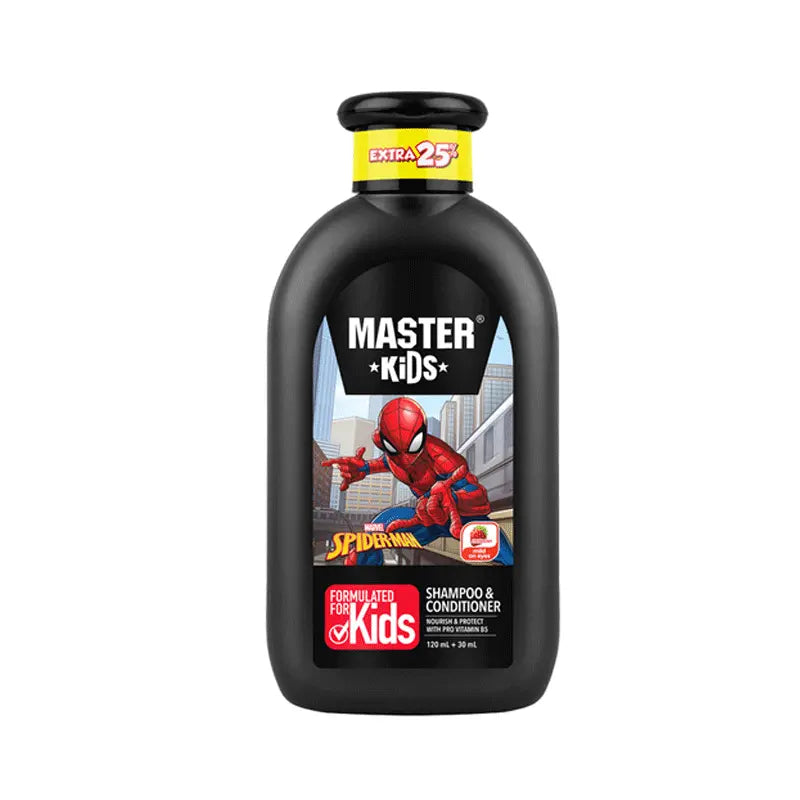 Master Kids Spider Man Shampoo And Conditioner - 150ml - Buy Online in Pakistan at Cosmia.pk