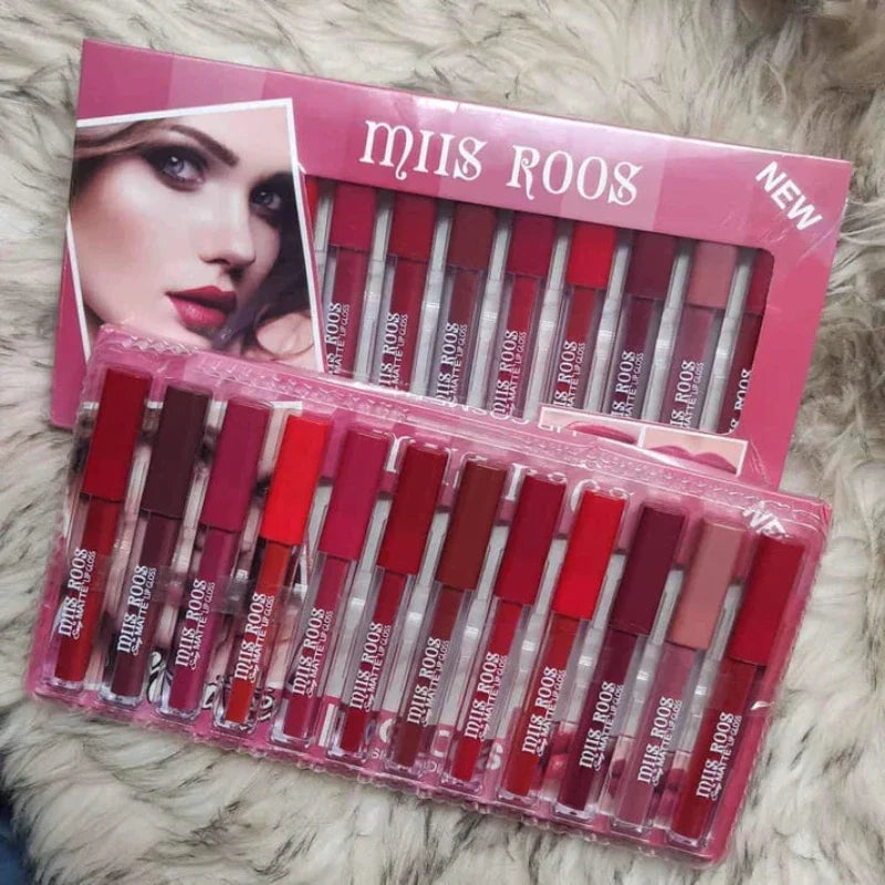 MIIS ROOS Matte Lipgloss Pack Of 12 - Buy Online in Pakistan at Cosmia.pk