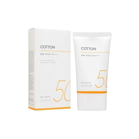 MISSHA All Around Safe Block Cotton Sun SPF50+ PA++++ (50 ml) - Buy Online in Pakistan at Cosmia.pk