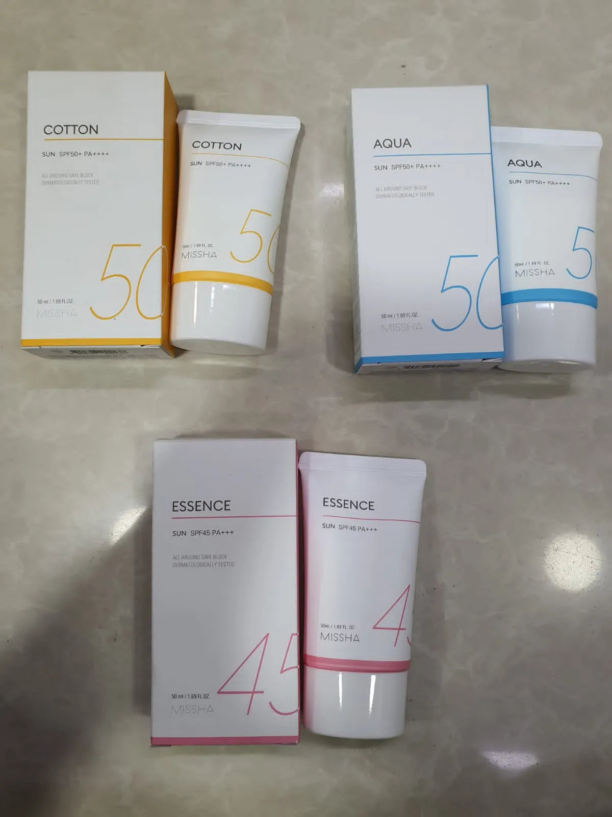 MISSHA All Around Safe Block Cotton Sun SPF50+ PA++++ (50 ml) - Buy Online in Pakistan at Cosmia.pk