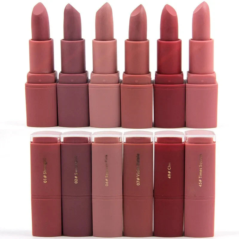 MISS ROSE Matte Waterproof Lipsticks - 6 Pcs Set - Buy Online in Pakistan at Cosmia.pk
