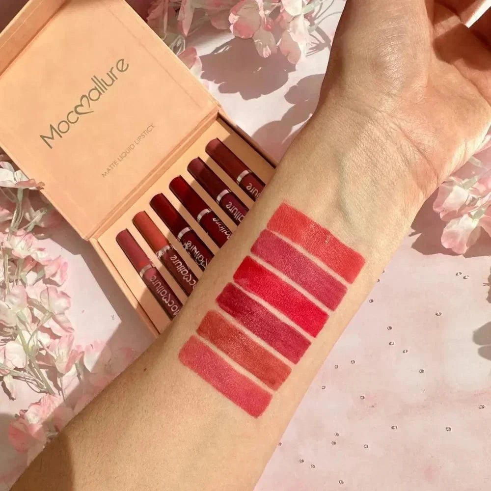 Mocallure Matte Liquid Lipgloss 6Pcs Pack - Buy Online in Pakistan at Cosmia.pk