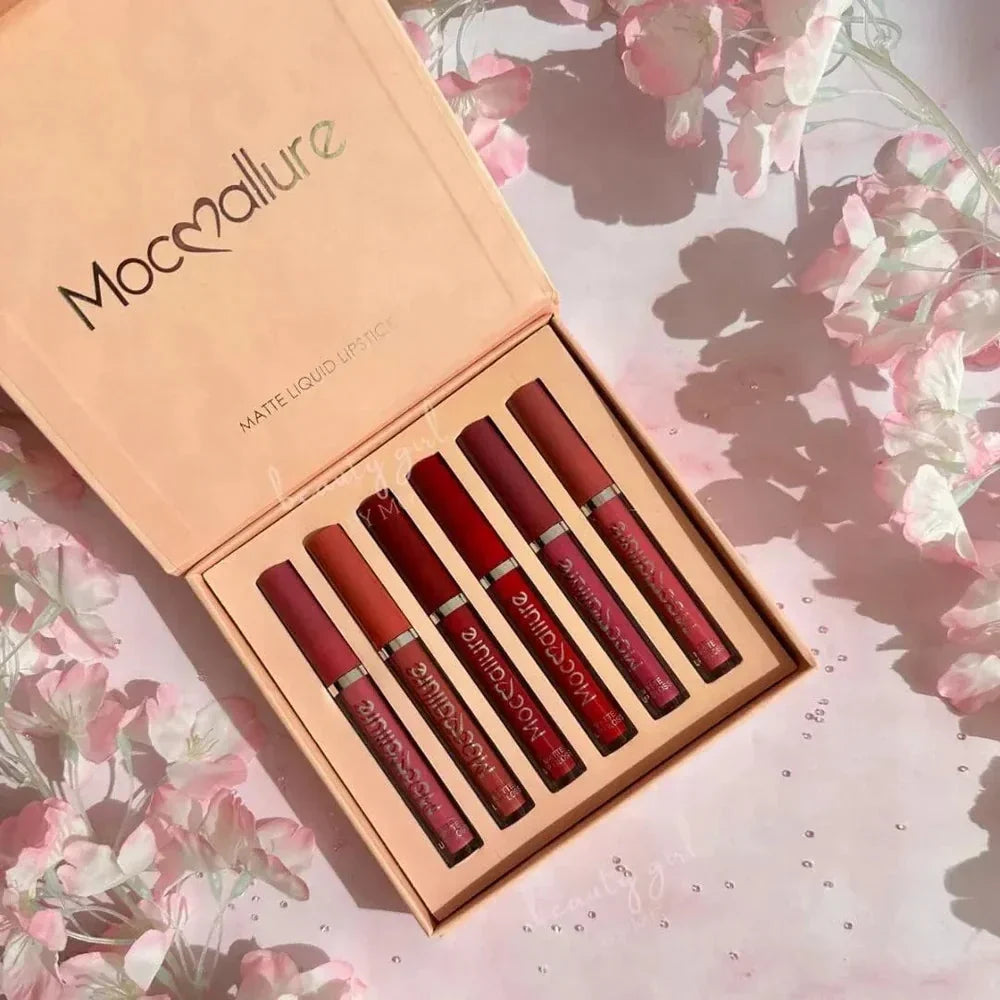 Mocallure Matte Liquid Lipgloss 6Pcs Pack - Buy Online in Pakistan at Cosmia.pk